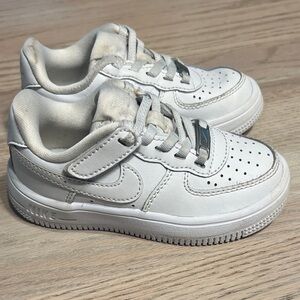 Nike Kids White Leather Sneakers